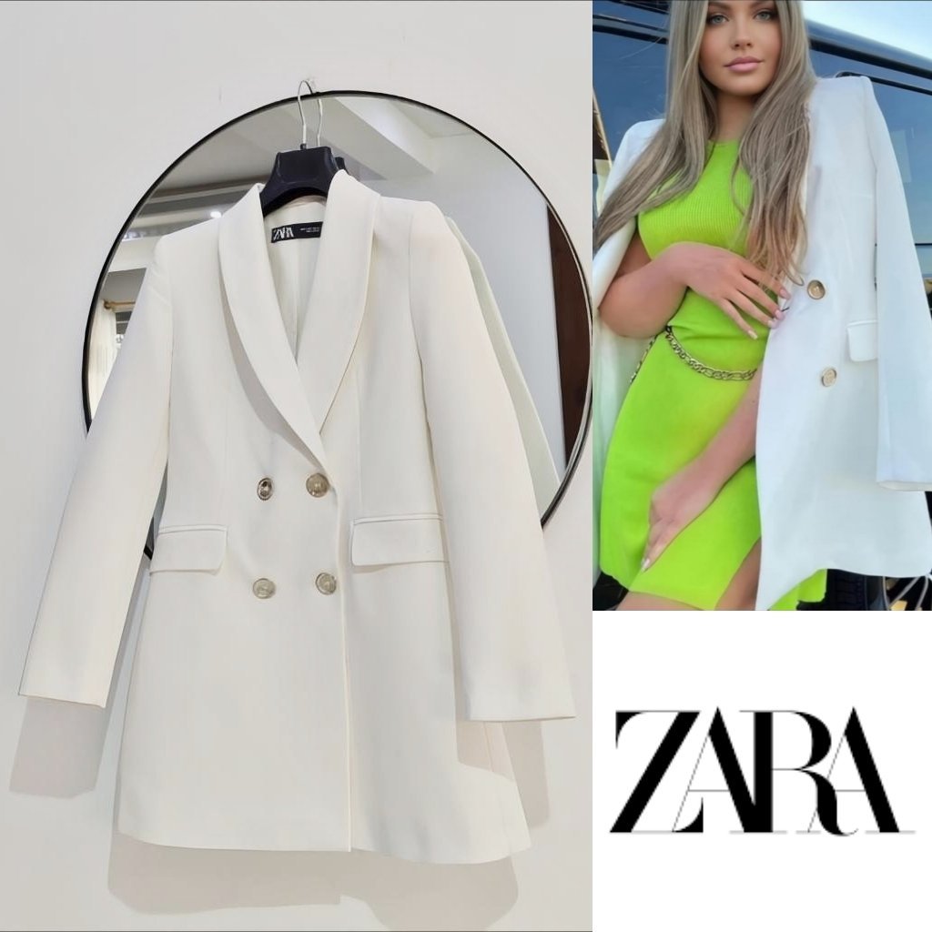 Blazer long Zara double boutonnage neuf 