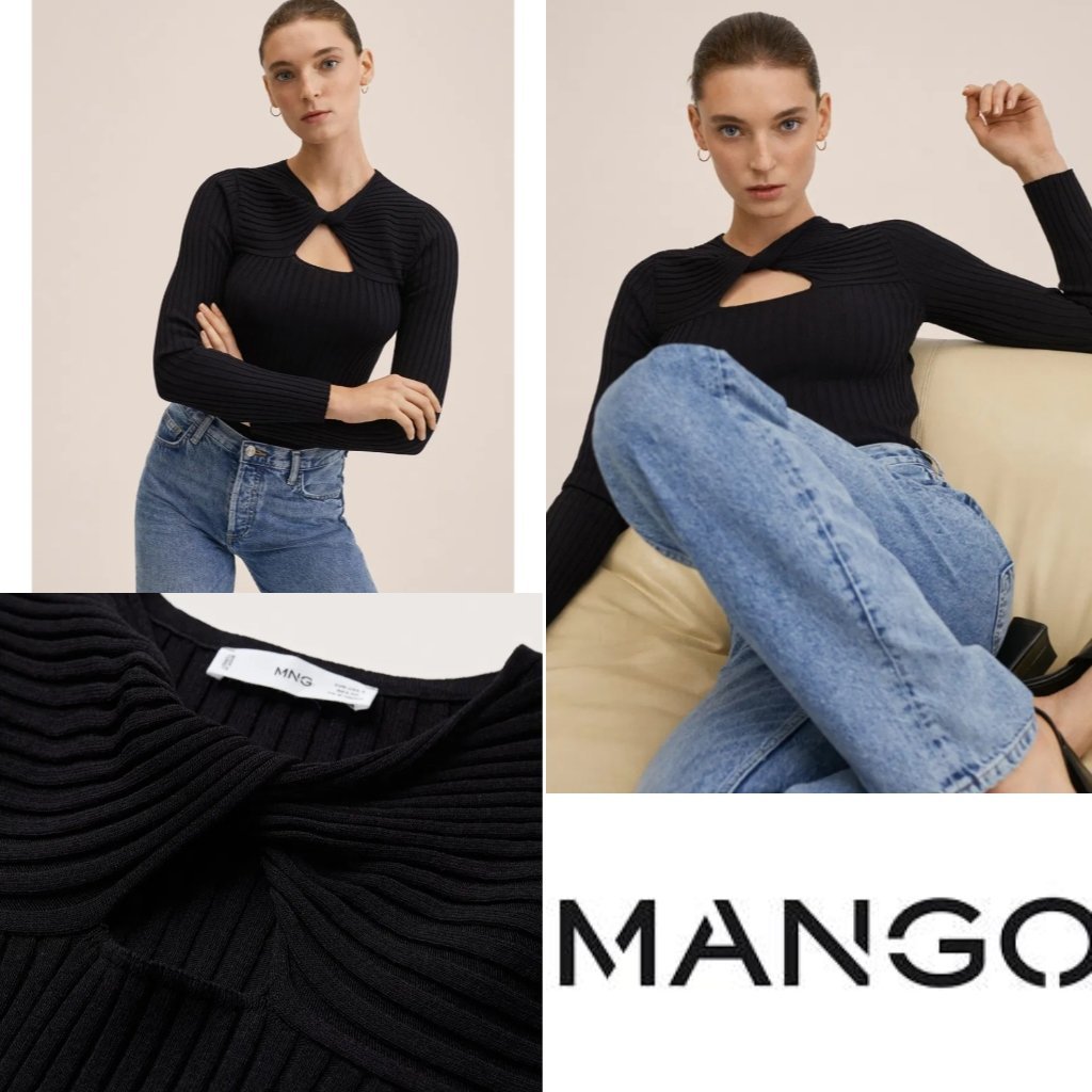 Mango côtelé chic 