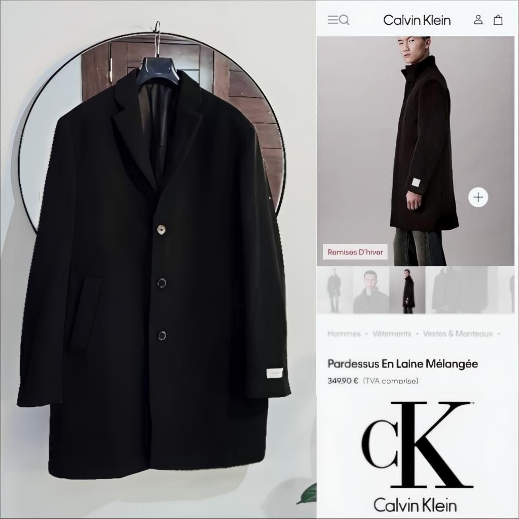Calvin Klein Men avec laine neuf