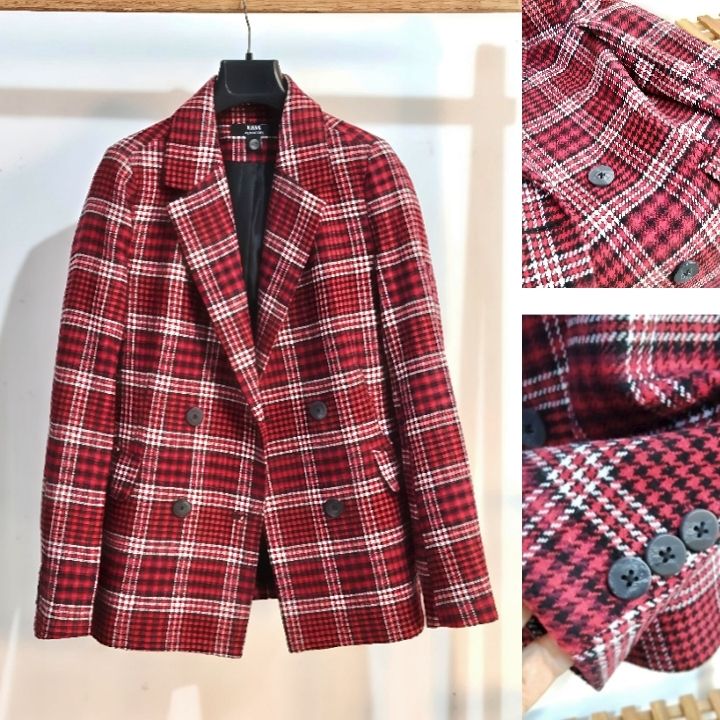 Viva Couture blazer à carreaux tendance 