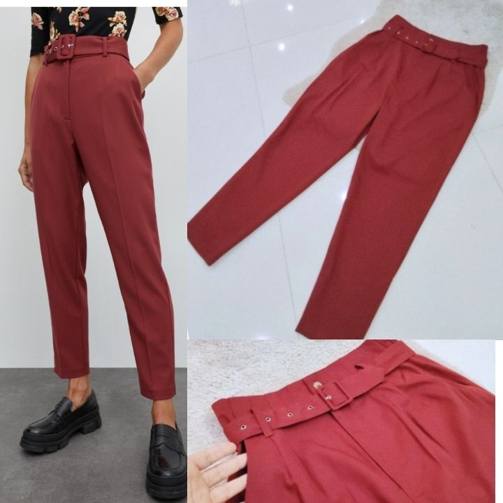 Pantalon Terracotta Taille haute Neuf 