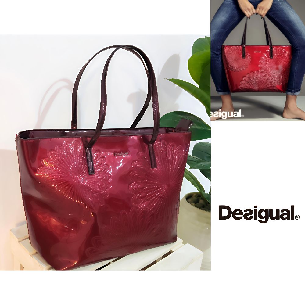 Desigual grand sac à main vernis neuf