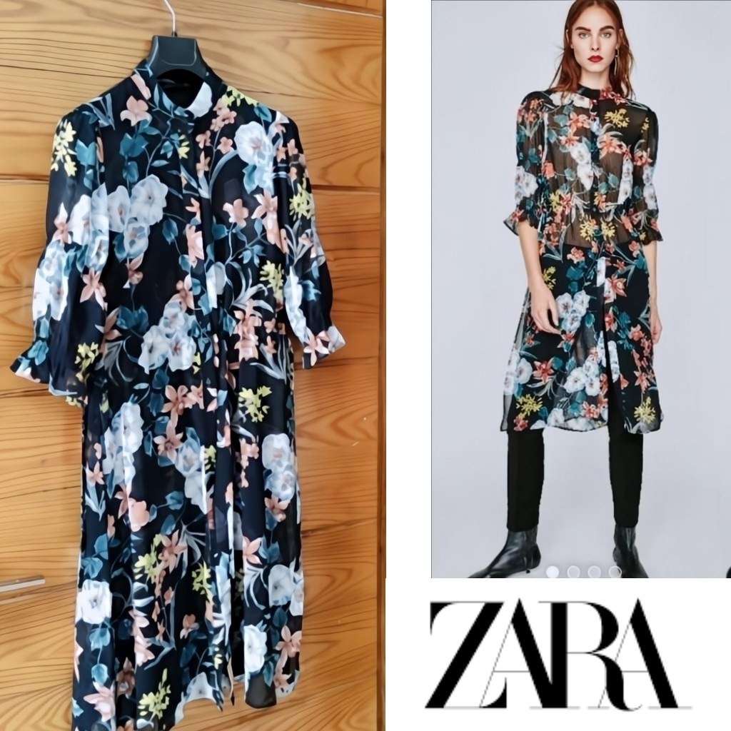 Zara chemisé kimono longue à boutons neuve 
