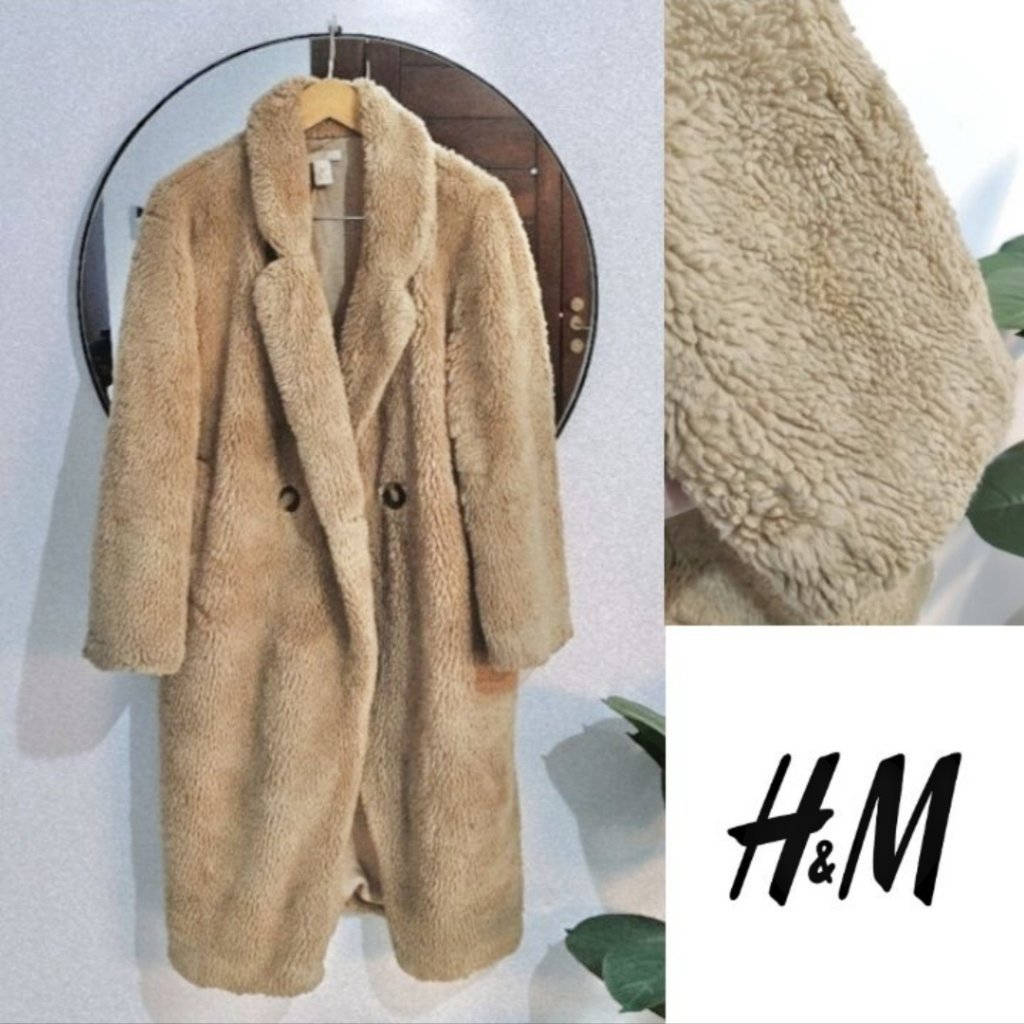H&M Teddy Bear long oversize épais 