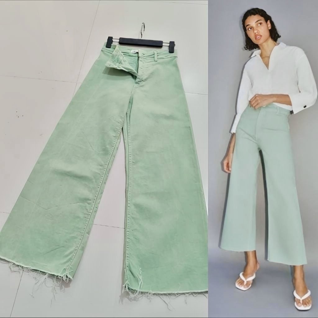 Zara light green large taille haute neuf