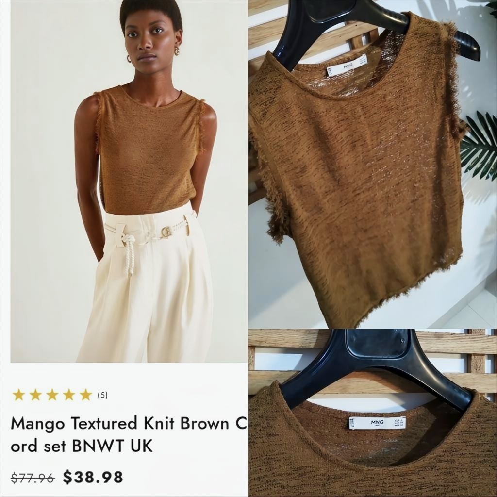 Mango marron fine maille tt neuf 