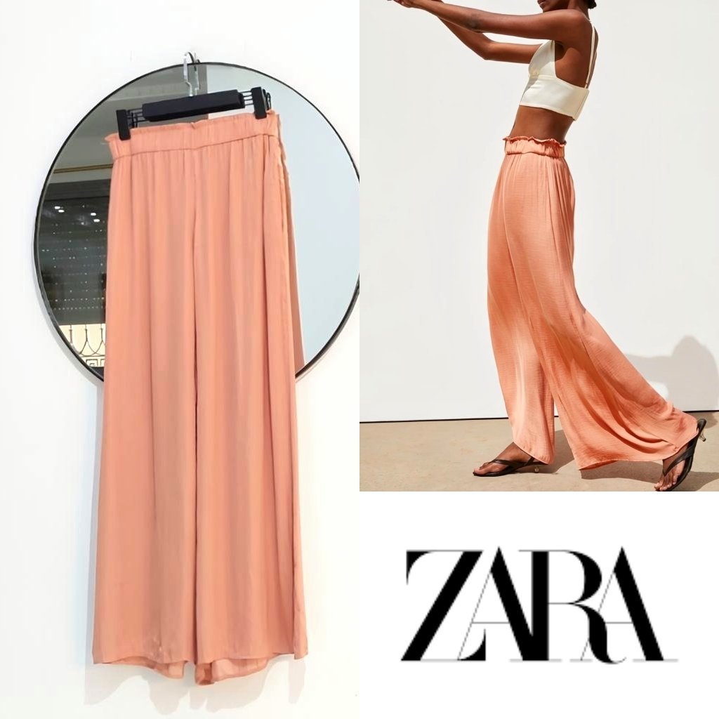 Zara large taille haute fluide chic 