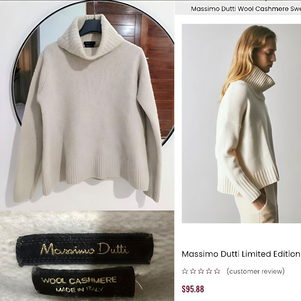 Massimo Dutti laine et cashemire,limited édition 