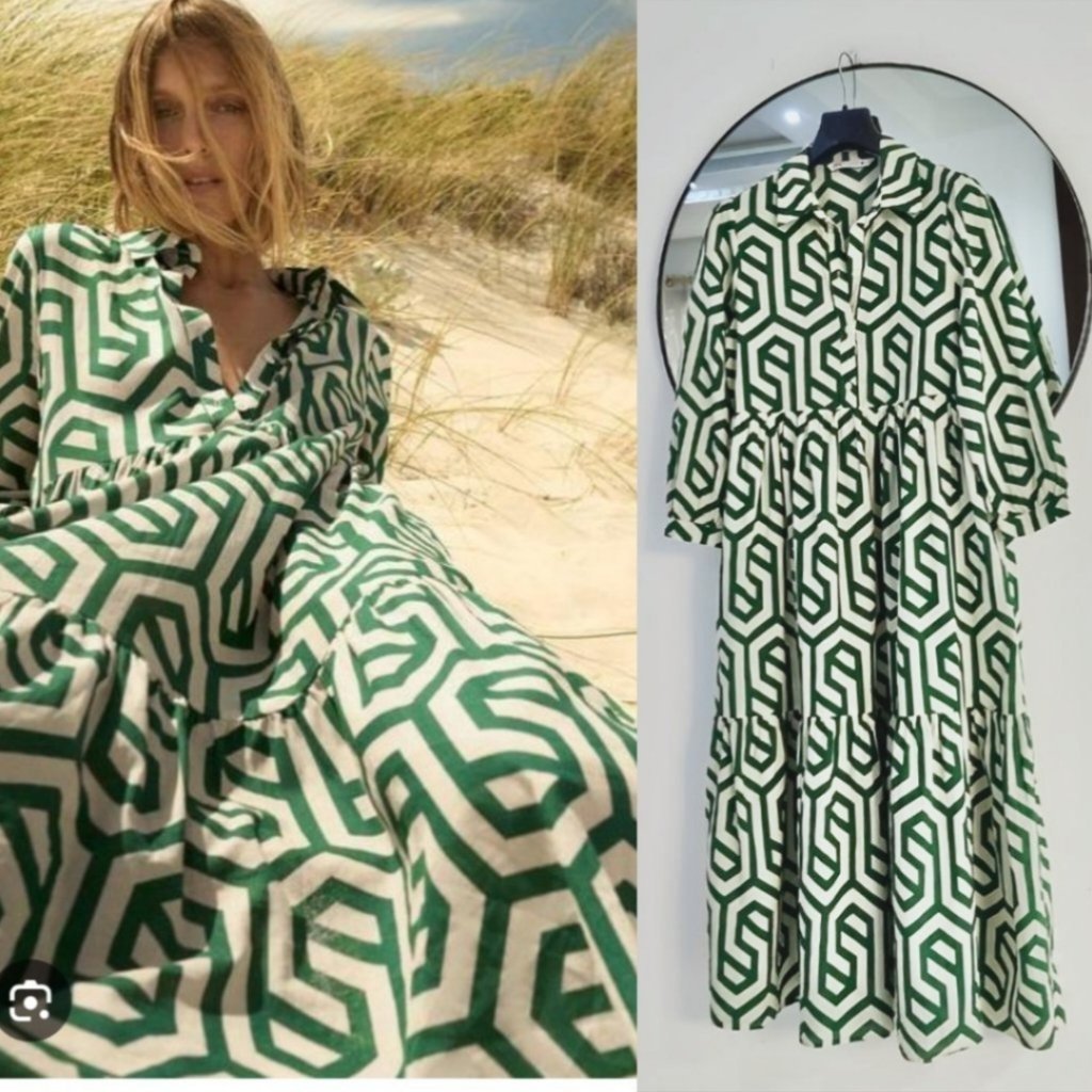Zara longue Géométrique chic 