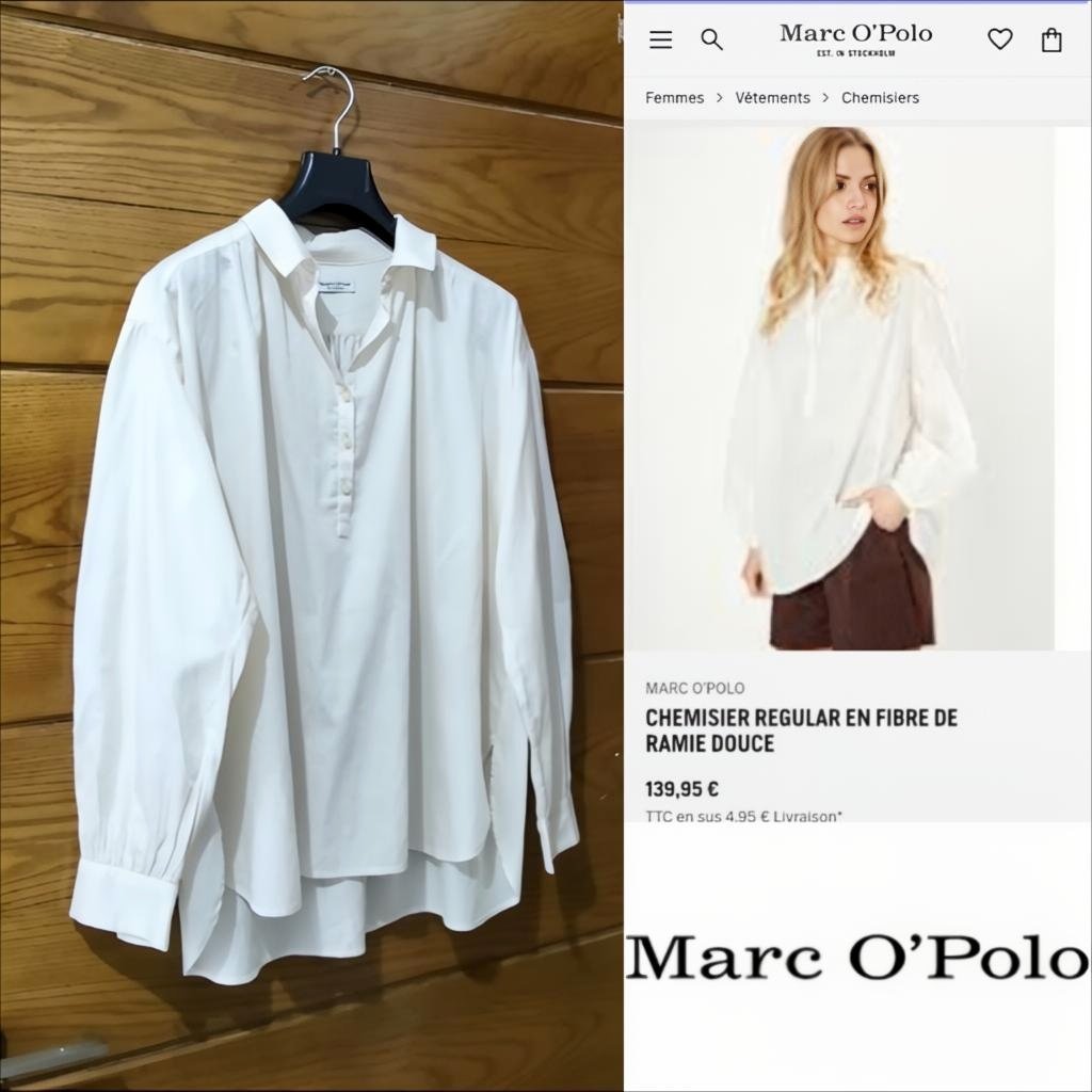 Marco Polo chemise nude neuf 
