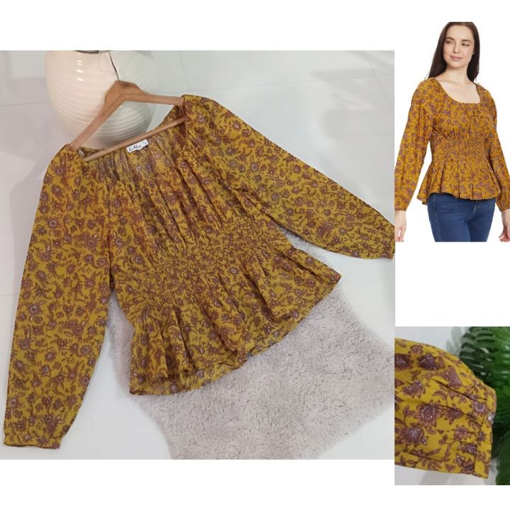 Blouse chic en coton 