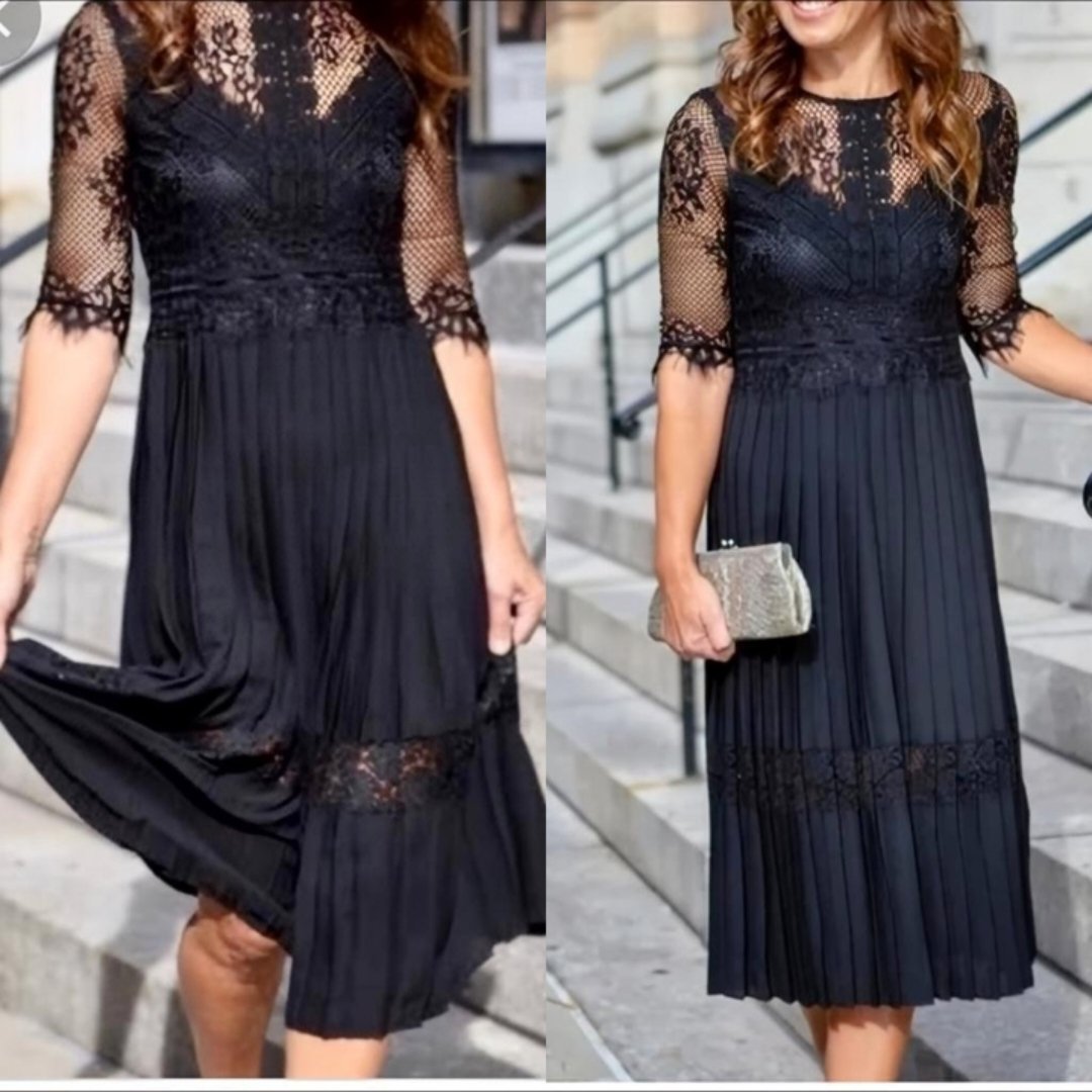 Robe Zara noire très chic 
