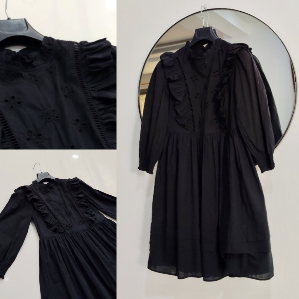 Jolie robe bouffante avec broderie anglaise neuve 