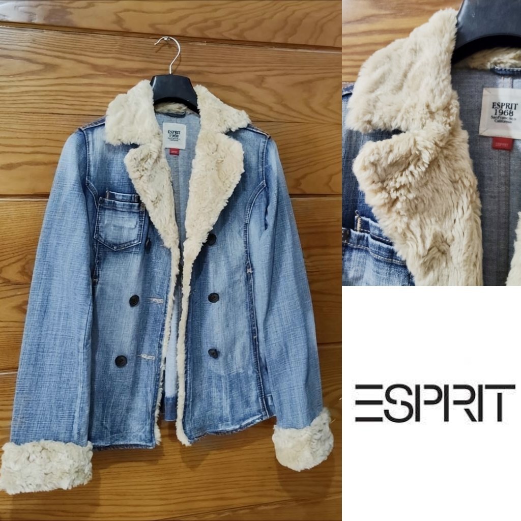 Blouson jean Esprit avec ceinture neuf
