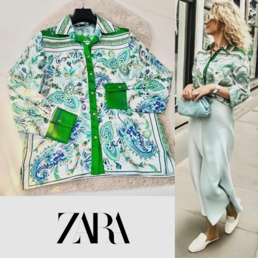 Zara satinée à boutons dorés neuf
