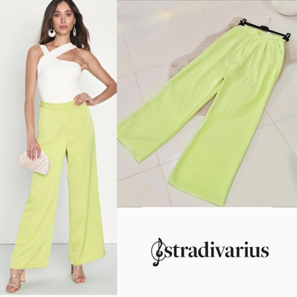 Stradivarius taille haute Light green 