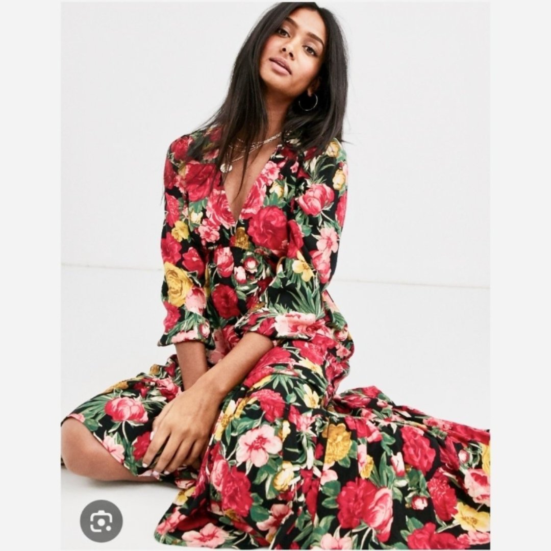 Magnifique robe Stradivarius florale longue 