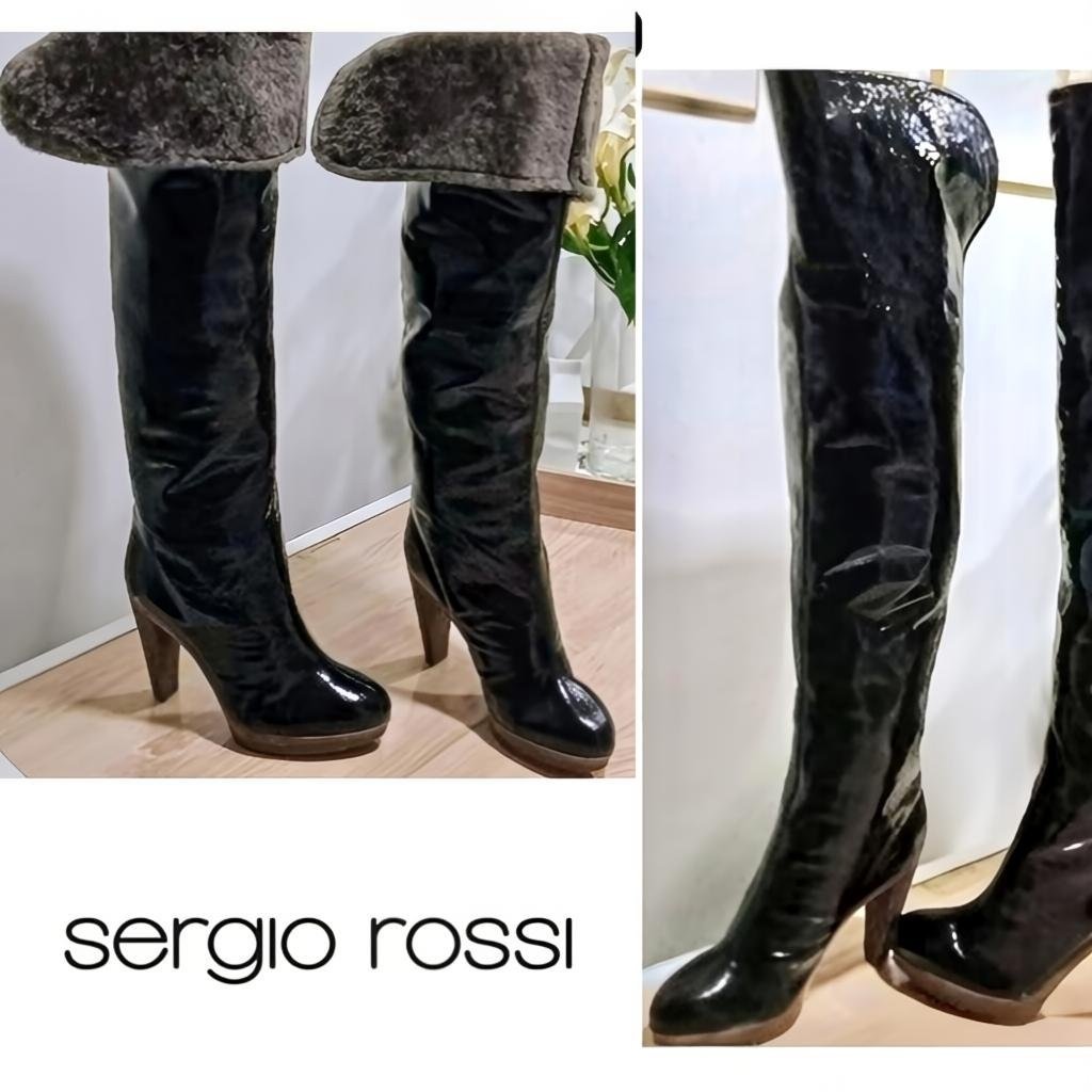Sergio Rossi cuir vernis état neuf 