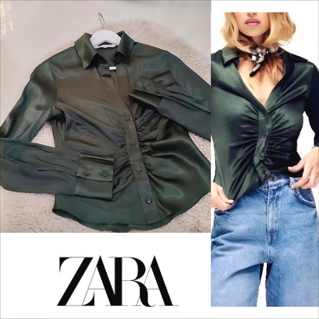 Zara satinée froncée neuve 