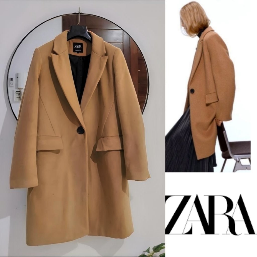 Zara Camel avec laine 