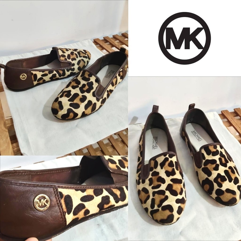 Michael kors cuir véritable léopard print 