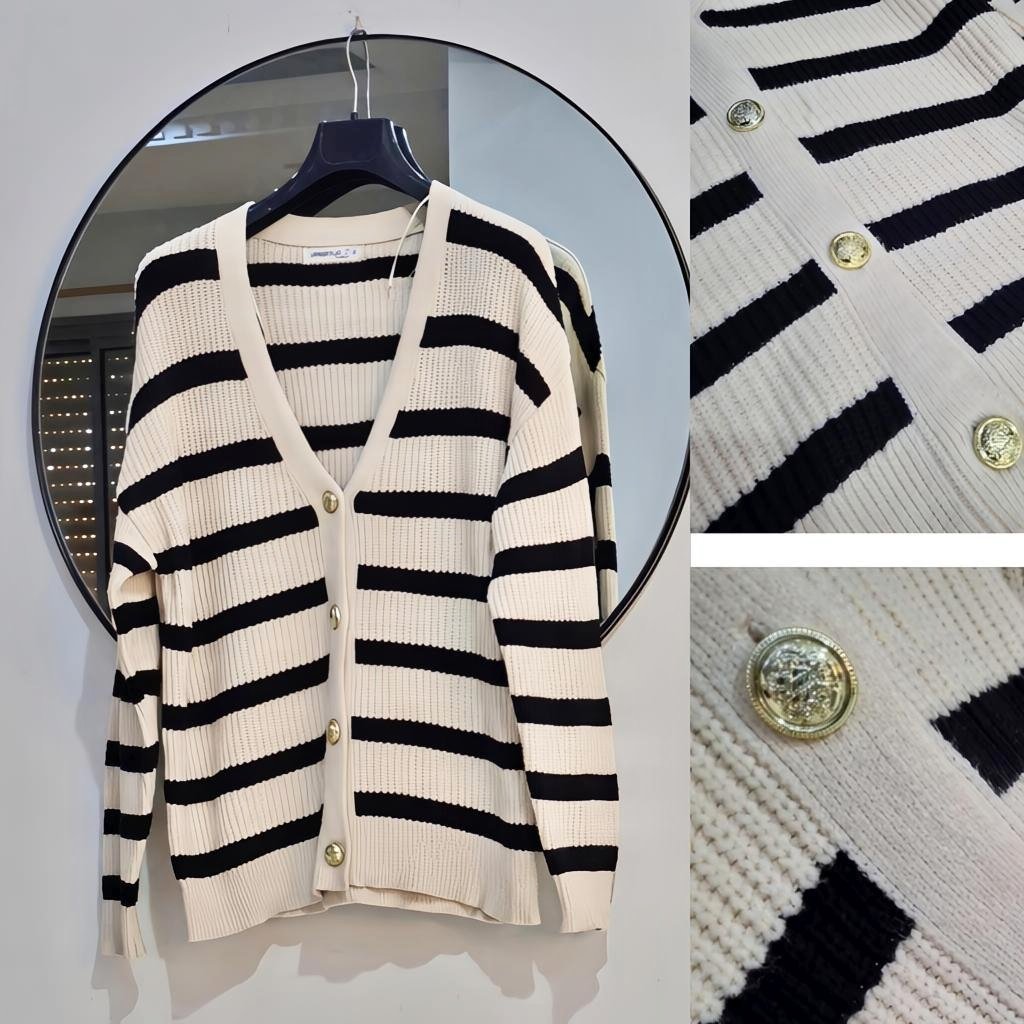 Cardigan à boutons dorés neuf