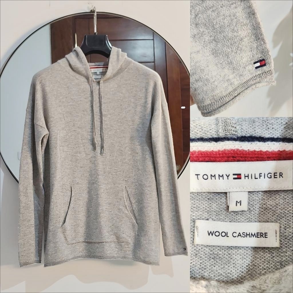 Tommy en Laine et cashemire à capuche neuf