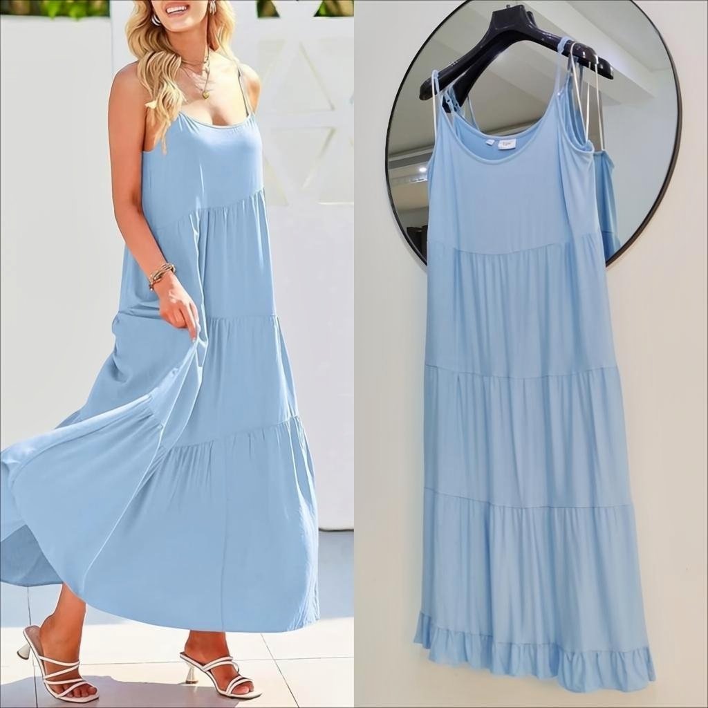 Robe longue en viscose neuve 