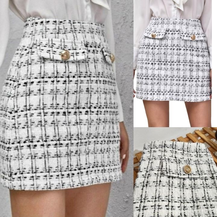 Jupe tweed chic