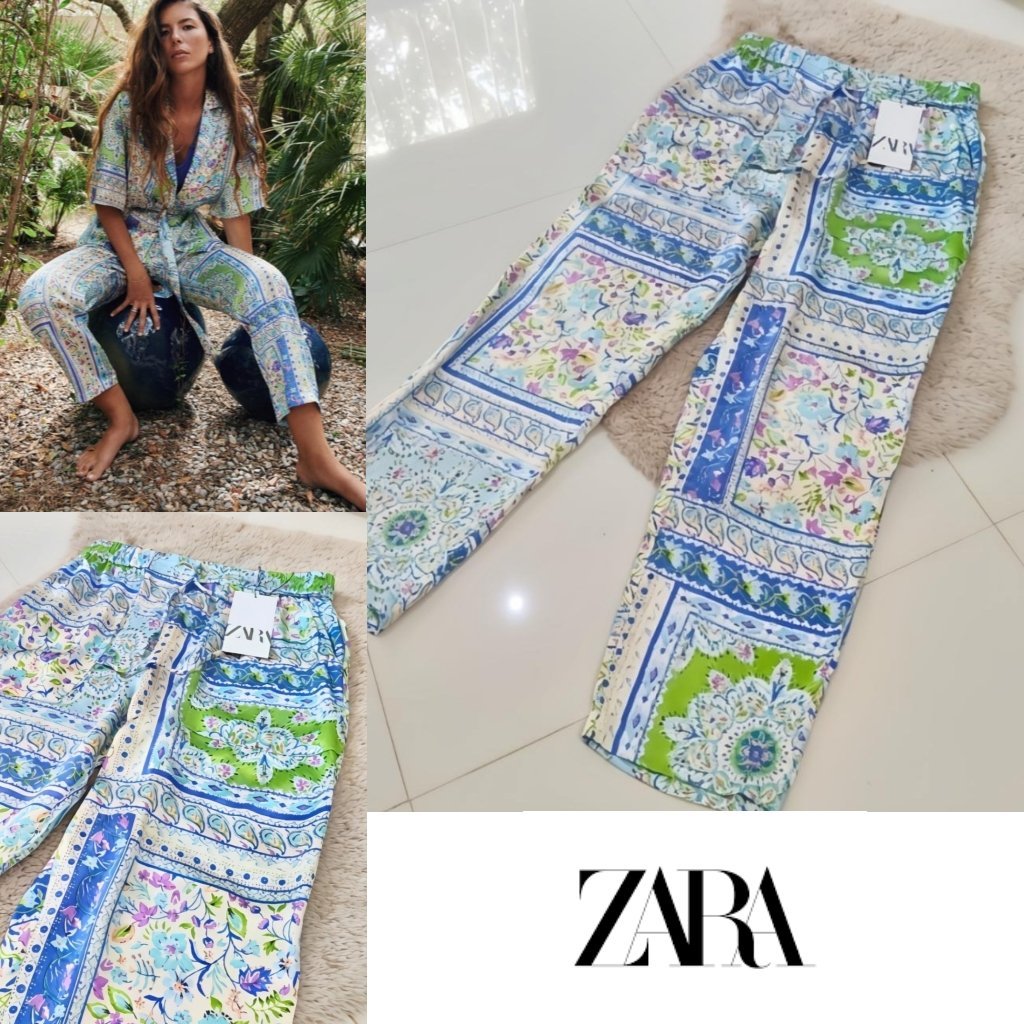 Zara satiné neuf à motifs 