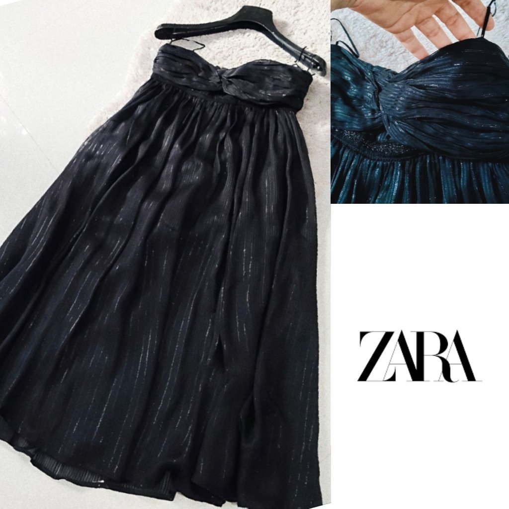 Zara robe bustier 💯 soie 