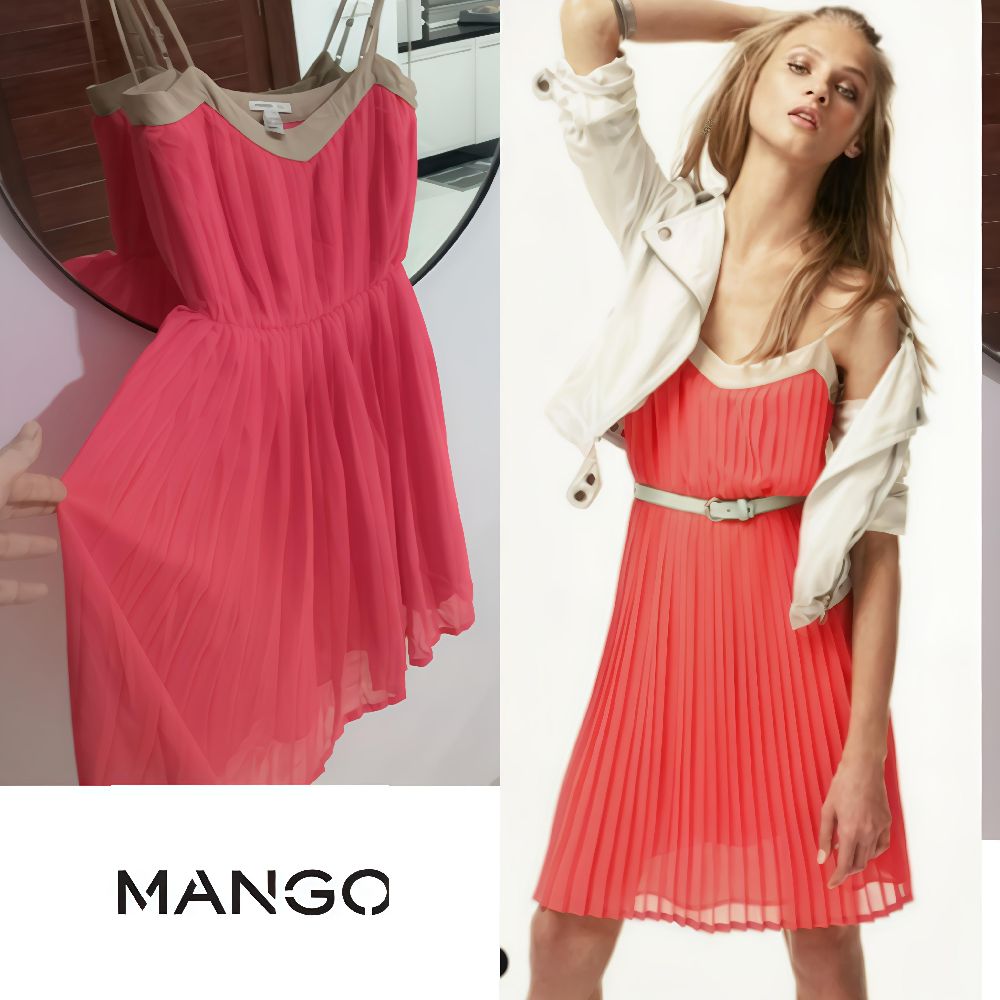 Mango Corail effet soie très chic 
