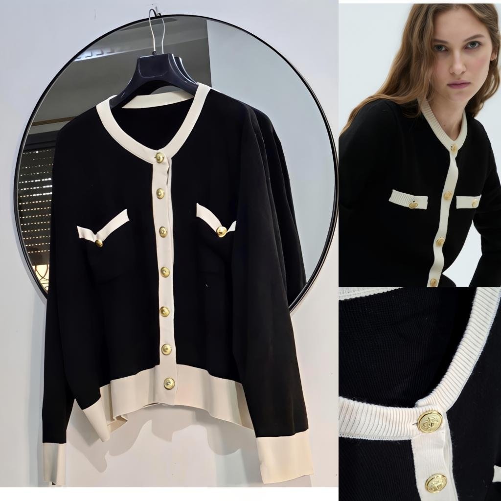 Cardigan avec boutons dorés neuf 