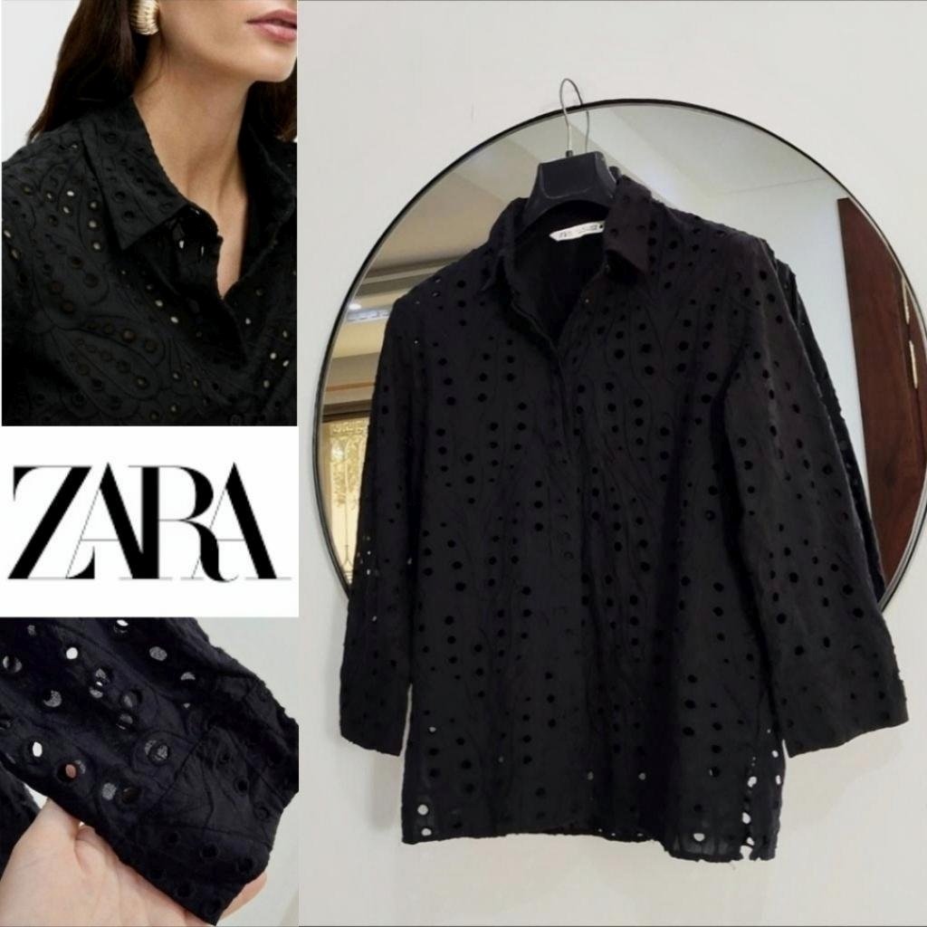 Zara broderie anglaise chic 