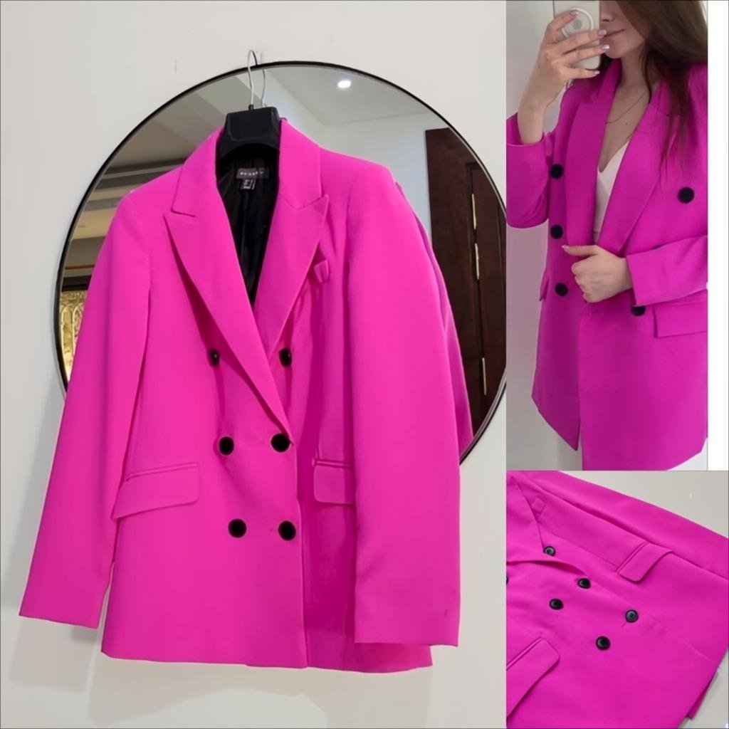 Blazer fushia double boutonnage jamais porté