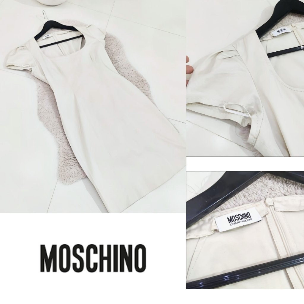 Moschino robe midi fourreau chic 