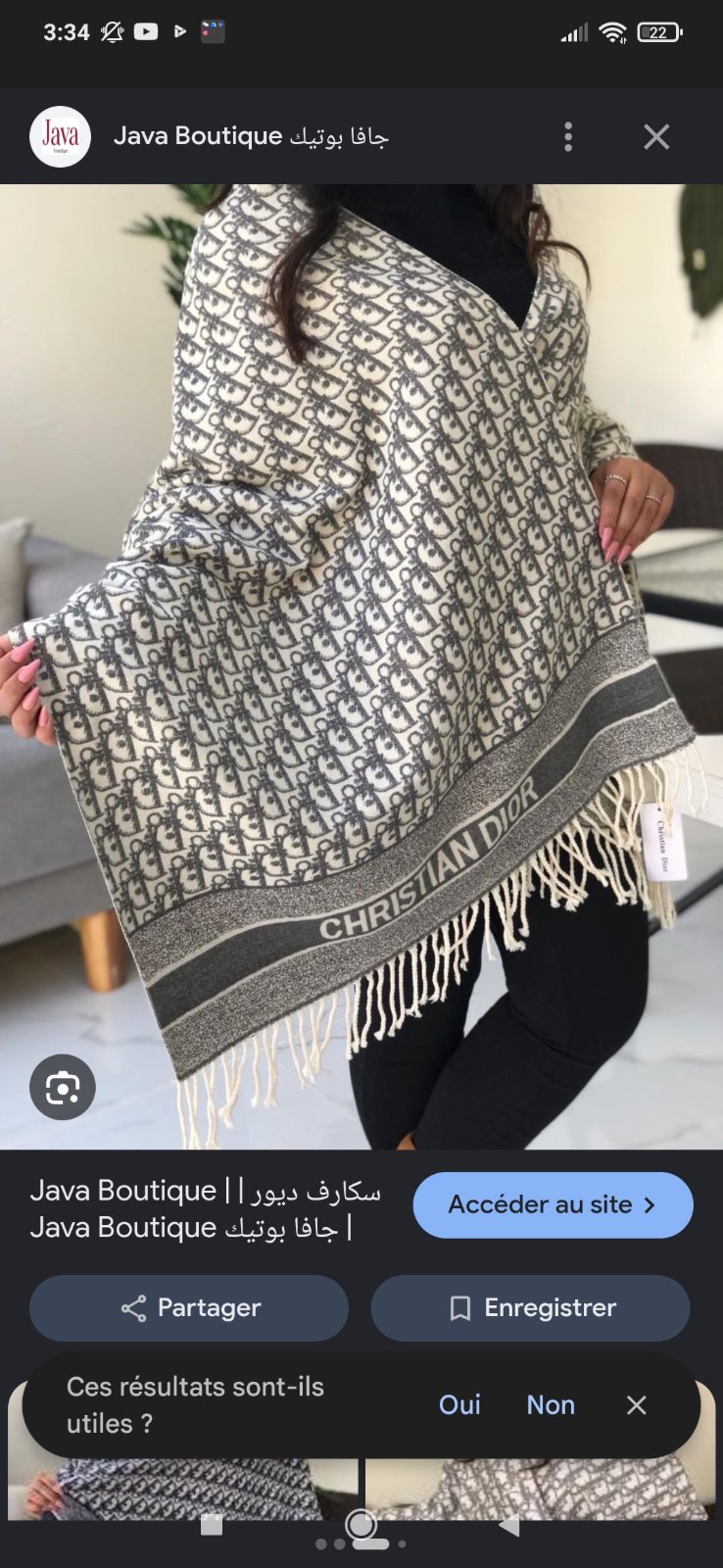 Écharpe Dior