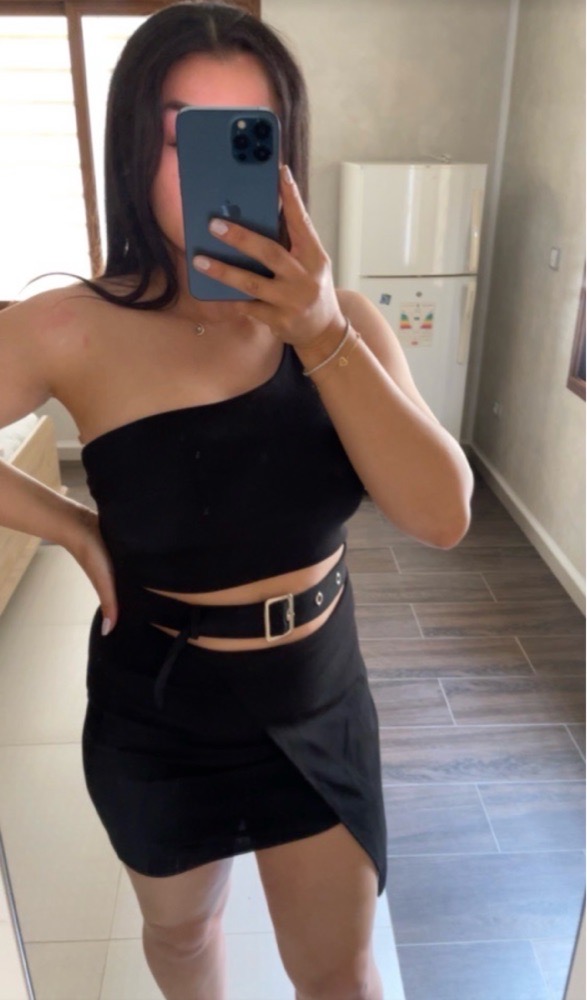 Robe noir courte 