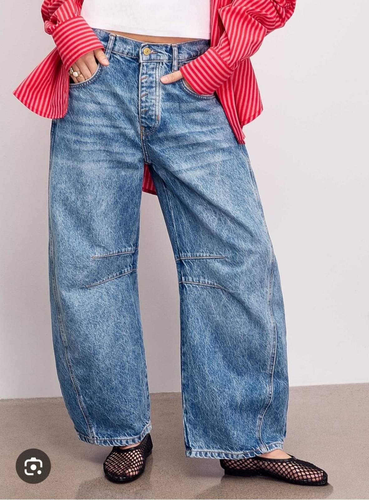 Jean coupe large taille 44 fort