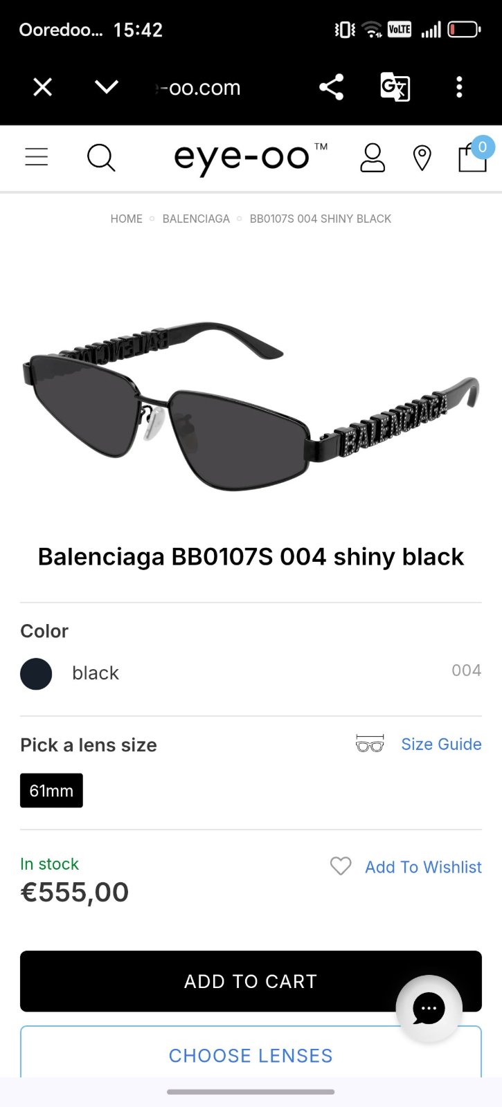 Lunettes balenciaga 