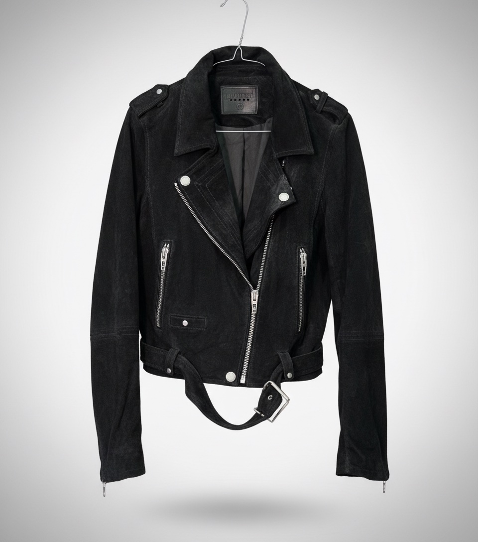 Veste daim noir