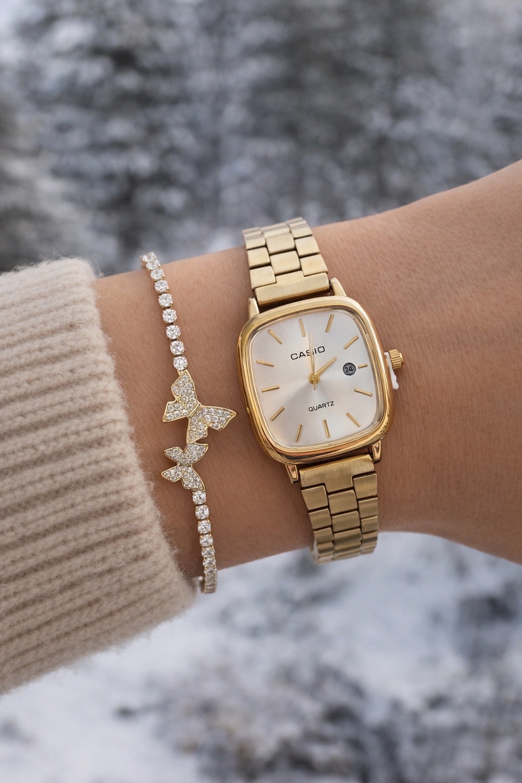 Montre avec bracelet inoxydable 