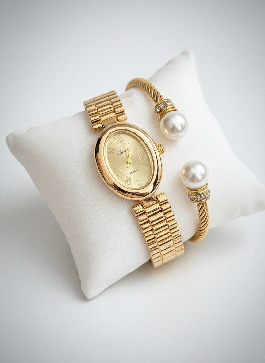 Montre avec manchette 