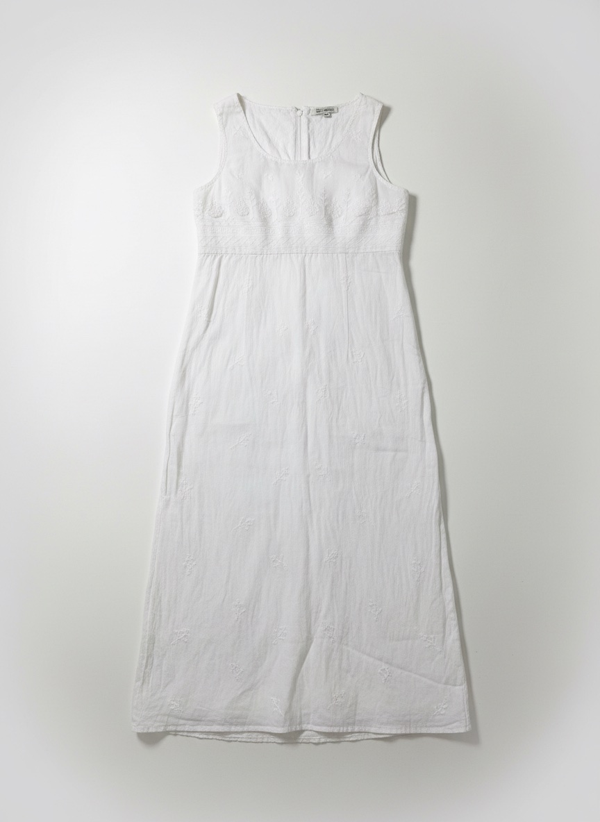 Robe blanche linen