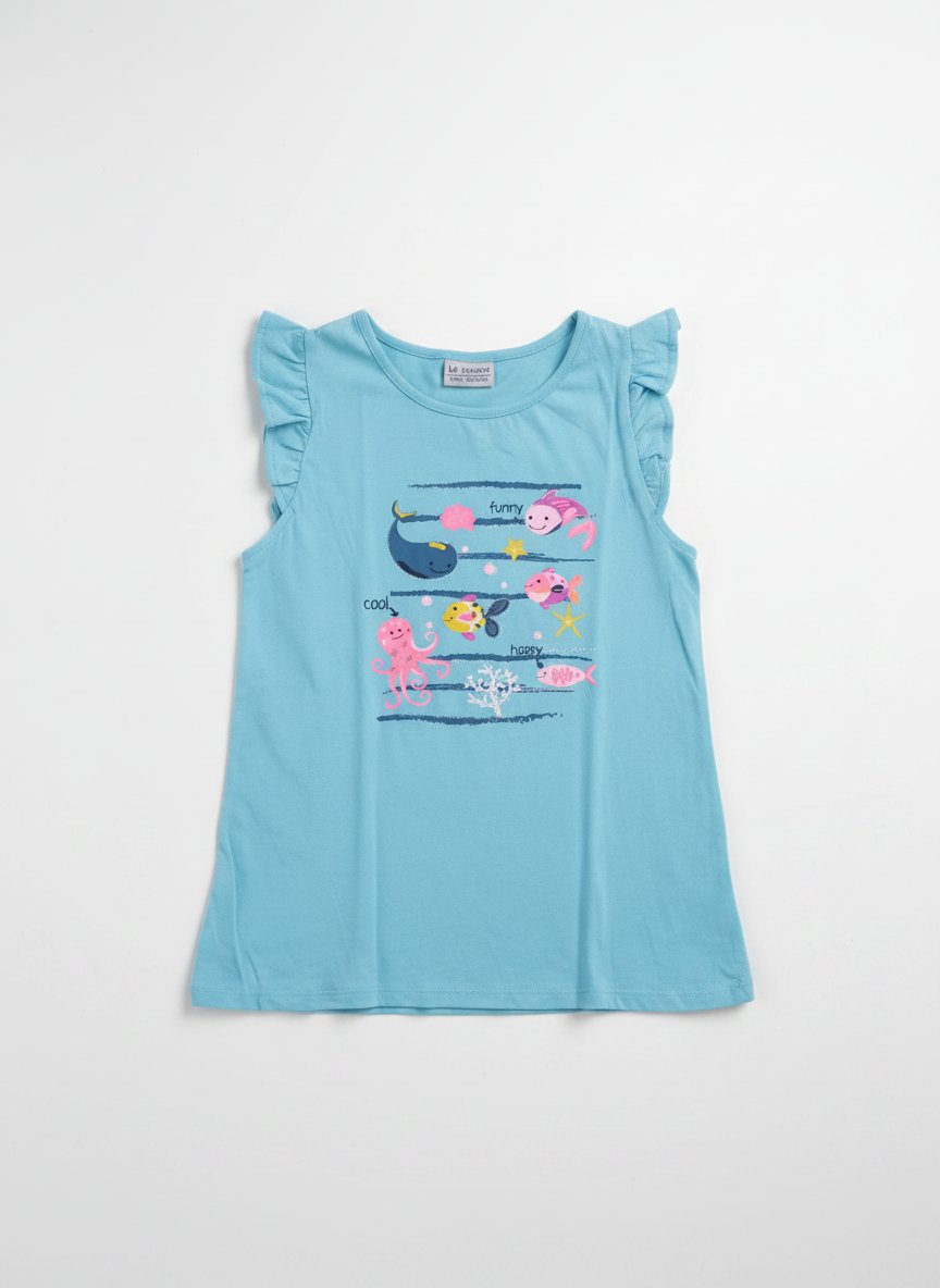Pull coton sans manches 