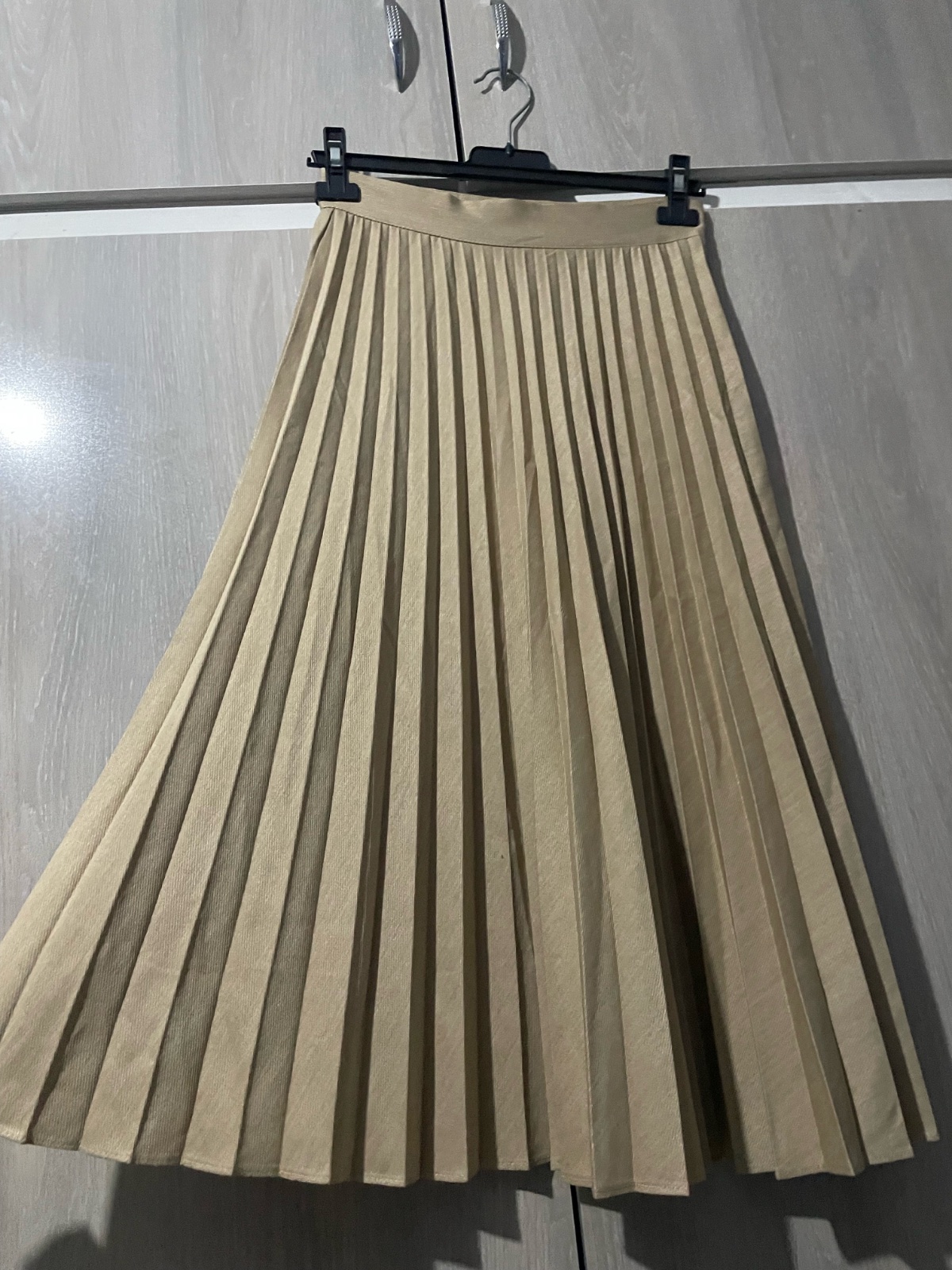 Jupe plissée beige 🤎