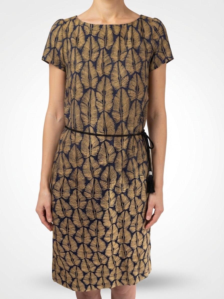 Robe feuilles dorées