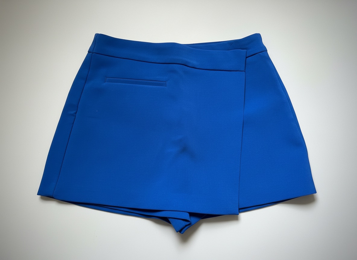 Short jupe bleue