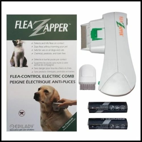 Peigne électronique anti-puces Epilady Flea Zapper pour chiens ou chats