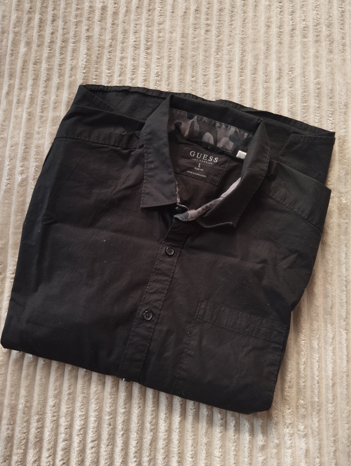 Chemise noir homme GUESS authentique 